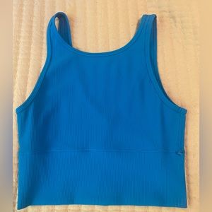 LULULEMON Power Pivot Tank *Ribbed POOLSIDE size 6